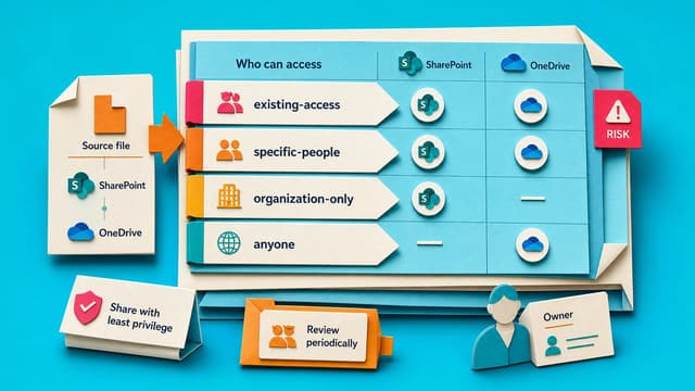 Choose the Right OneDrive, SharePoint, or Teams Link