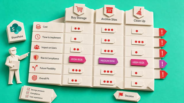 Decide Whether to Buy Storage, Archive Sites, or Clean Up First