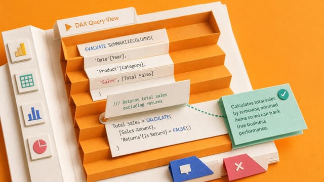 Power BI lets measure descriptions live beside DAX code