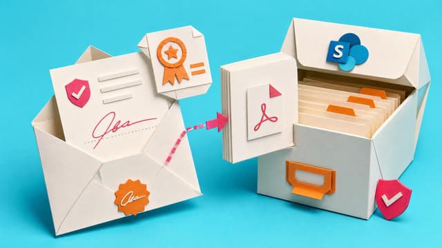 Power Automate saves completed DocuSign records to SharePoint