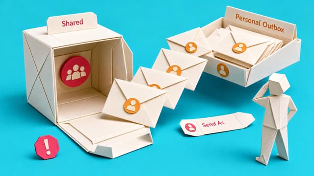 My automated emails come from me instead of the shared mailbox