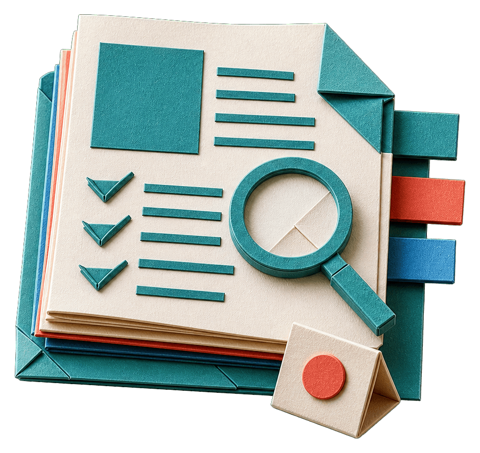 Origami paper briefing object representing a Collab365 message