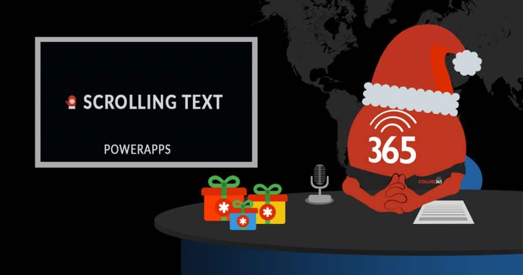 How to make text scroll within PowerApps Collab365